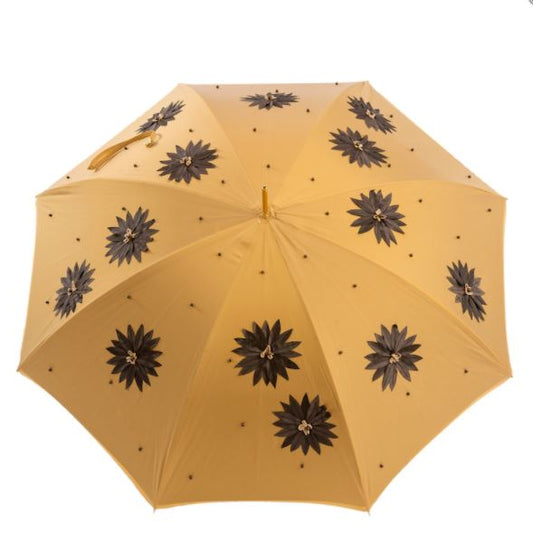 Applied Sunflowers and Swarovski® Handle Umbrella| Anti UV Double cloth | Free Shipping