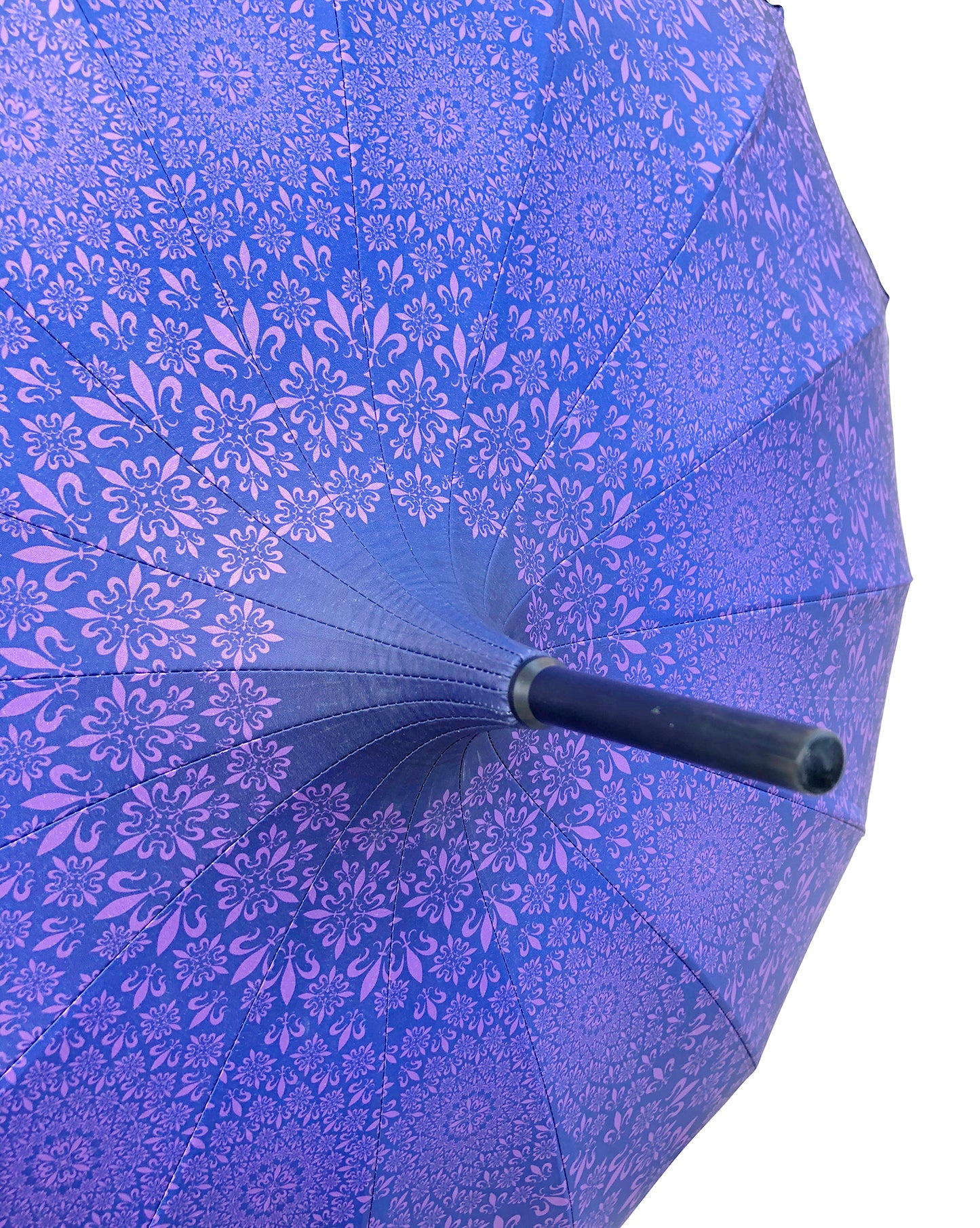 Waterproof + Real Anti-UV Umbrella | Full Shade | Pagoda Style | Purple Design
