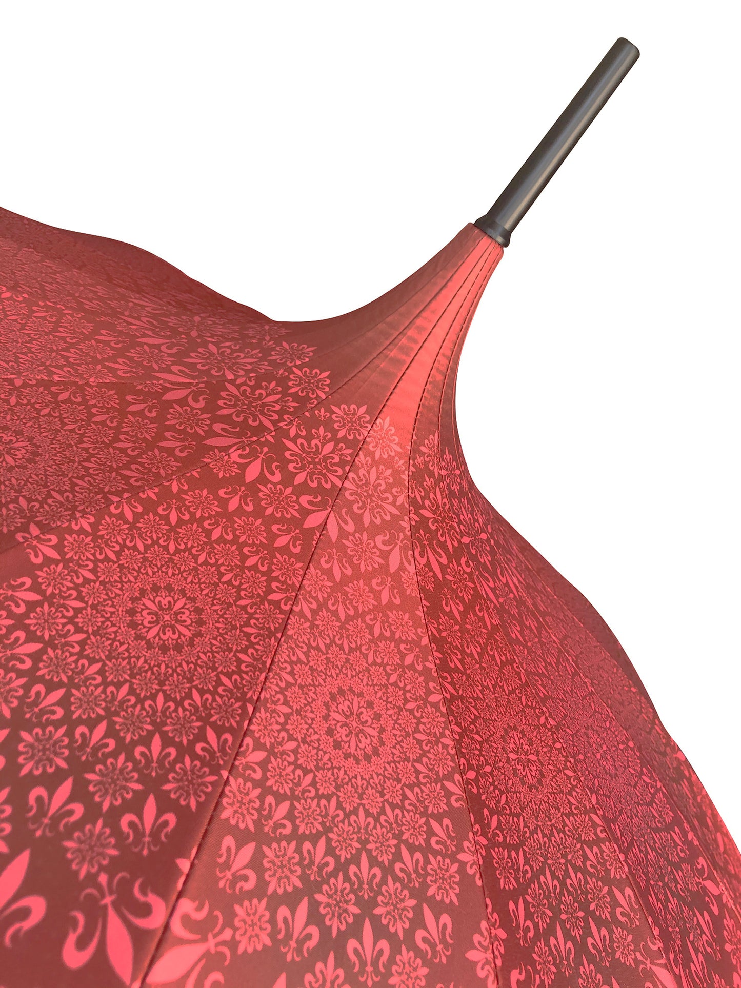 Waterproof + Real Anti-UV Umbrella in Red | Blackout Lining 100% Shade | Pagoda style