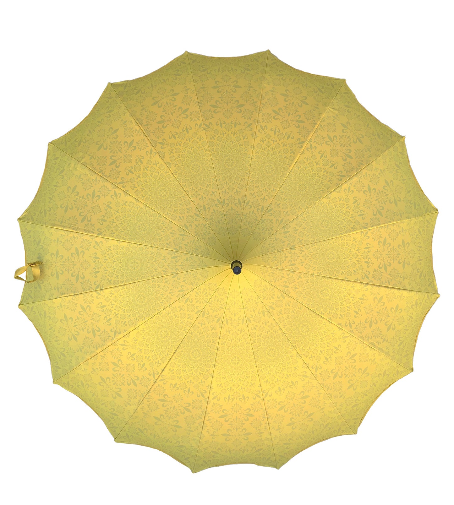 Waterproof + Real Anti-UV Umbrella | Blackout lining | Pagoda style | Yellow design