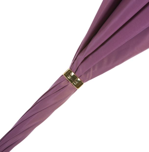 Paraguas morado de Pasotti | Diseño floral | Mango con joya | Envío gratuito