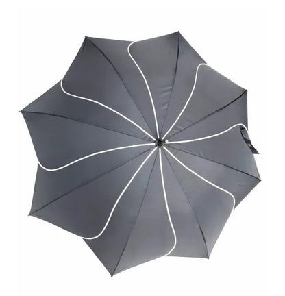Petal-Like Umbrella in Charcoal Color | Auto Open Manual Closing | Robust Frame Made To Last