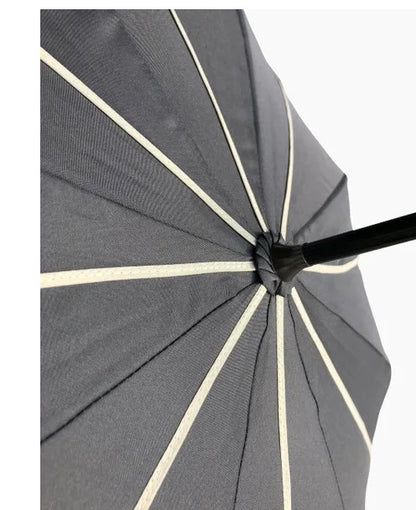 Petal-Like Umbrella in Charcoal Color | Auto Open Manual Closing | Robust Frame Made To Last
