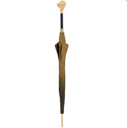 Iconic Gold Lion Umbrella | Gilt Resin Handle - Made in Italy | Free Shipping