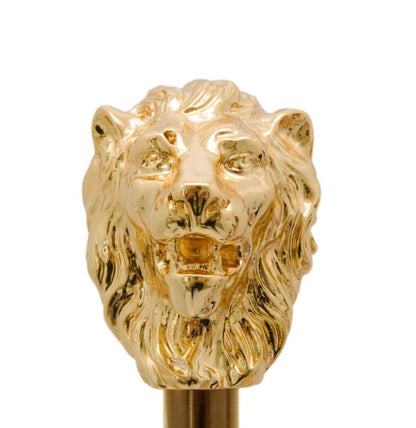 Iconic Gold Lion Umbrella | Gilt Resin Handle - Made in Italy | Free Shipping