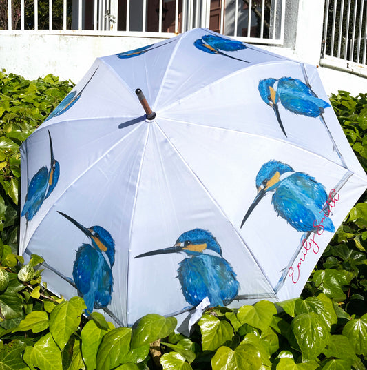 Kingfisher Bird Umbrella | Emily Smith Design