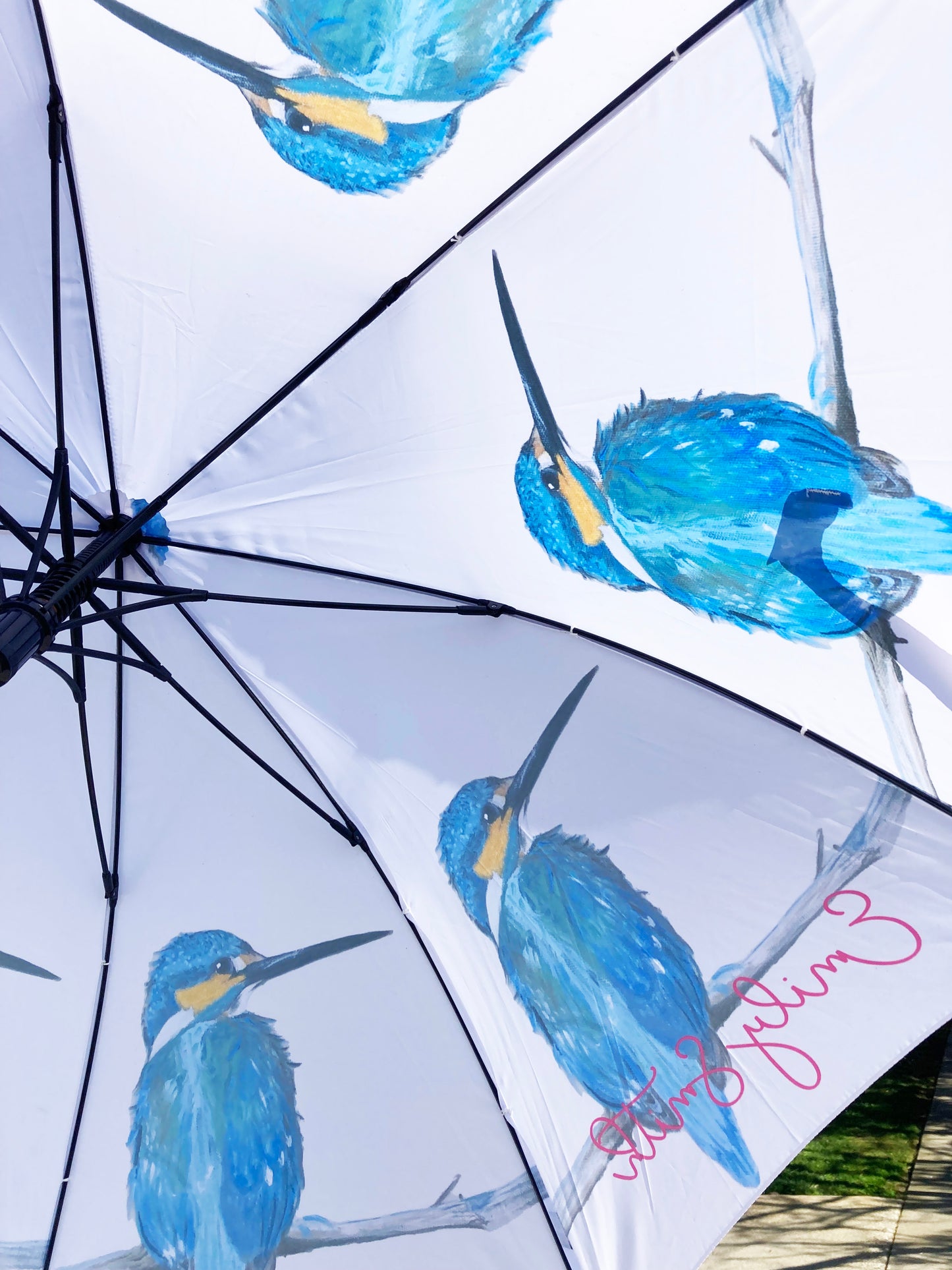 Kingfisher Bird Umbrella | Emily Smith Design