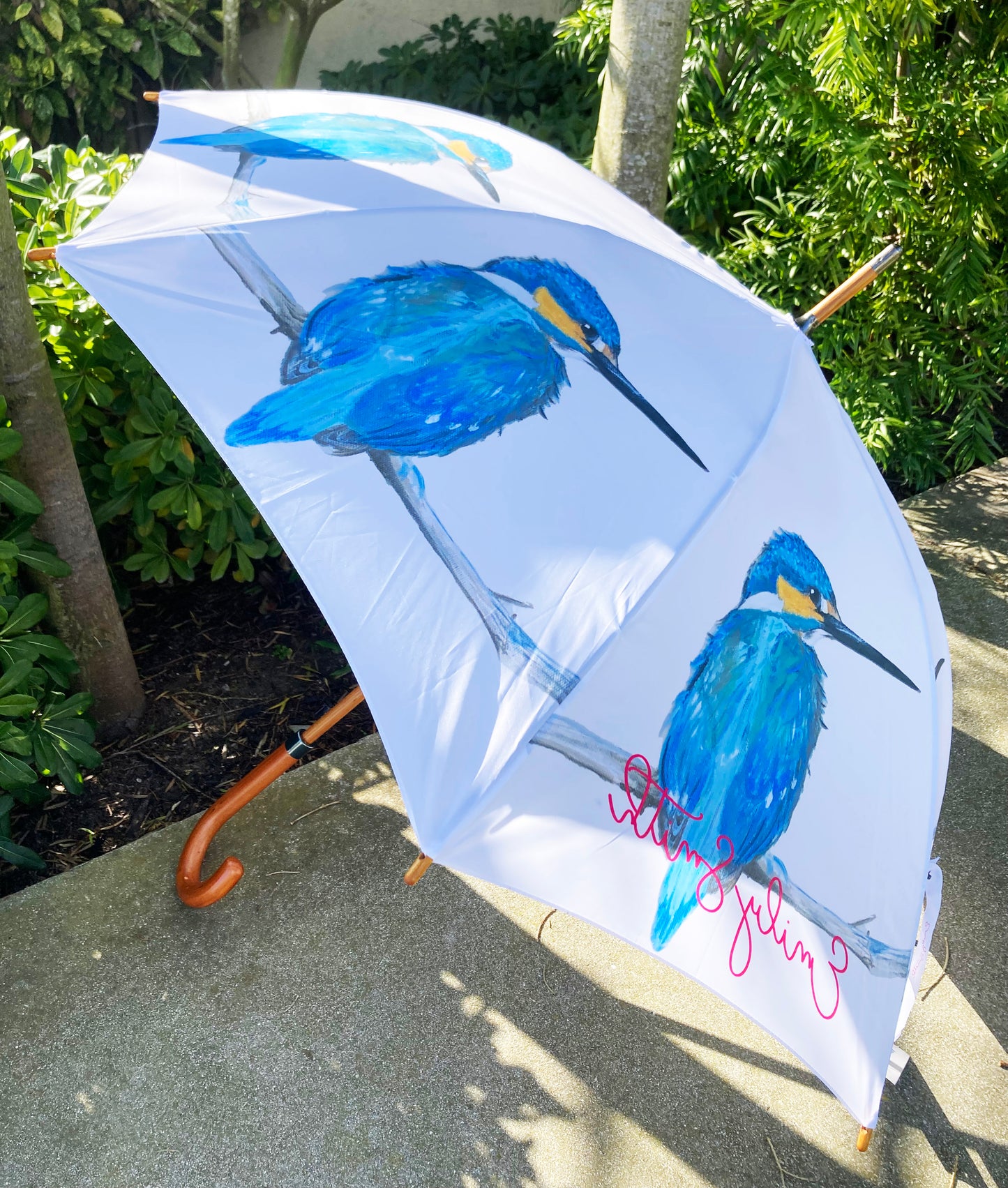Kingfisher Bird Umbrella | Emily Smith Design