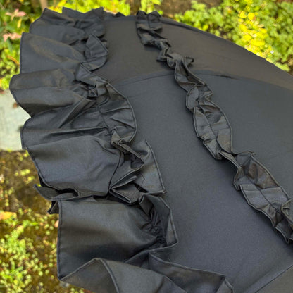 Margaux Black Pagoda Umbrella | Metal Frame | Rain and Sun Protection