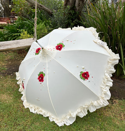 Clara Vintage Rose Romance and Pearls  | Made-to-Order | 100% waterproof