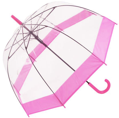 Everyday Pink Clear Bubble Umbrella | Safe Tips | Auto Open
