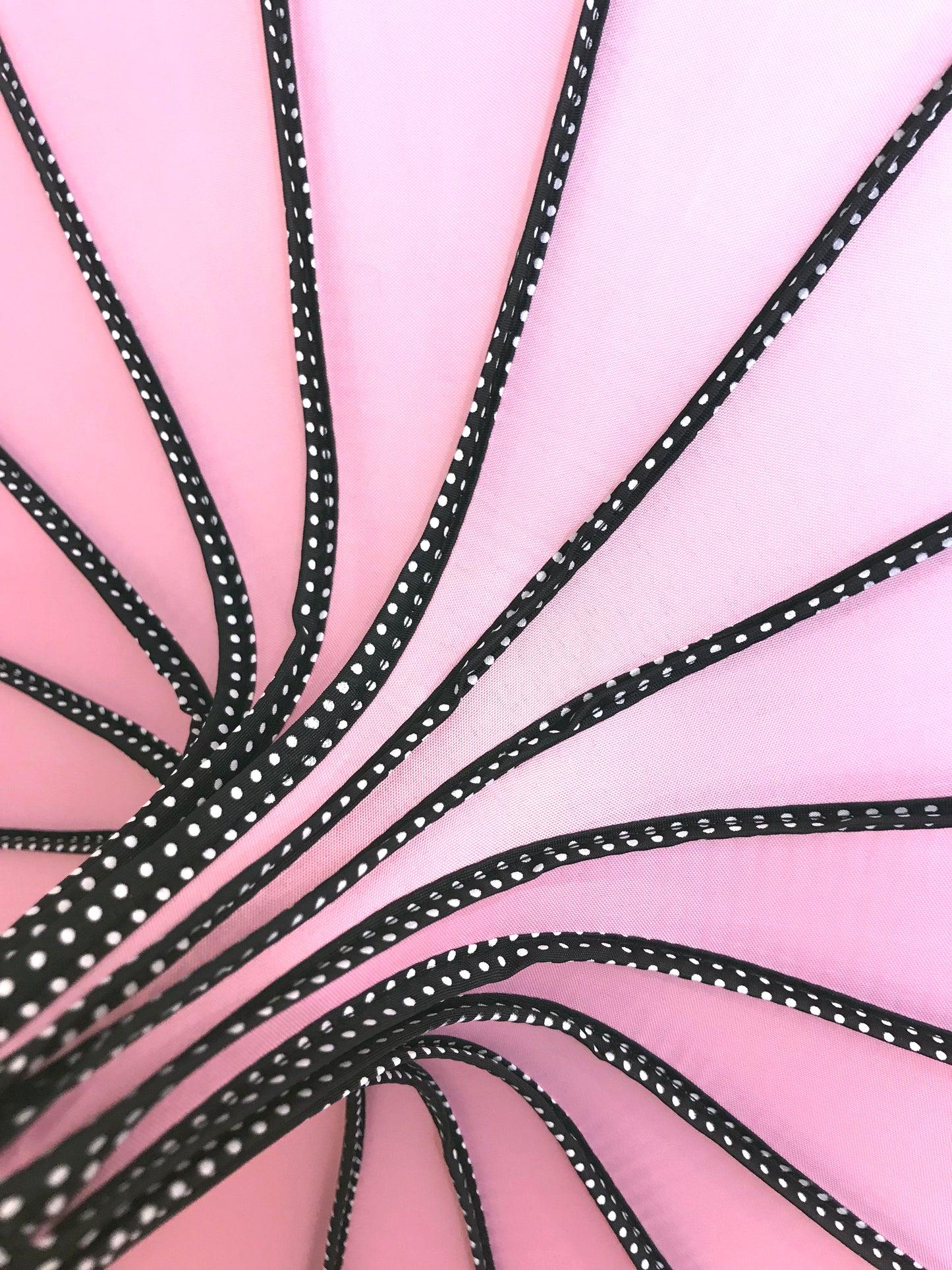 Madeline Soft Pink Pagoda Umbrella | 16 Ribs Leatherette Handle