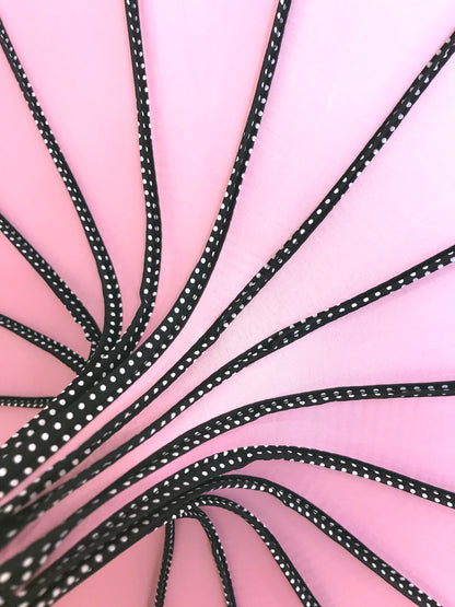 Madeline Soft Pink Pagoda Umbrella | 16 Ribs Leatherette Handle