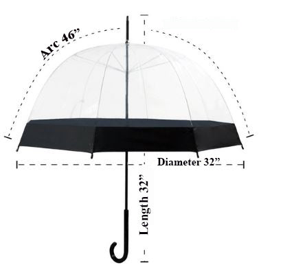 Paraguas rosa transparente de burbujas para uso diario | Consejos de seguridad | Apertura automática
