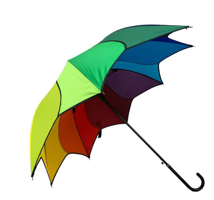 Swirl Rainbow Umbrella | 8 ribs 16 panels