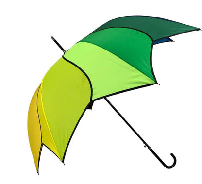 Swirl Rainbow Umbrella | 8 ribs 16 panels