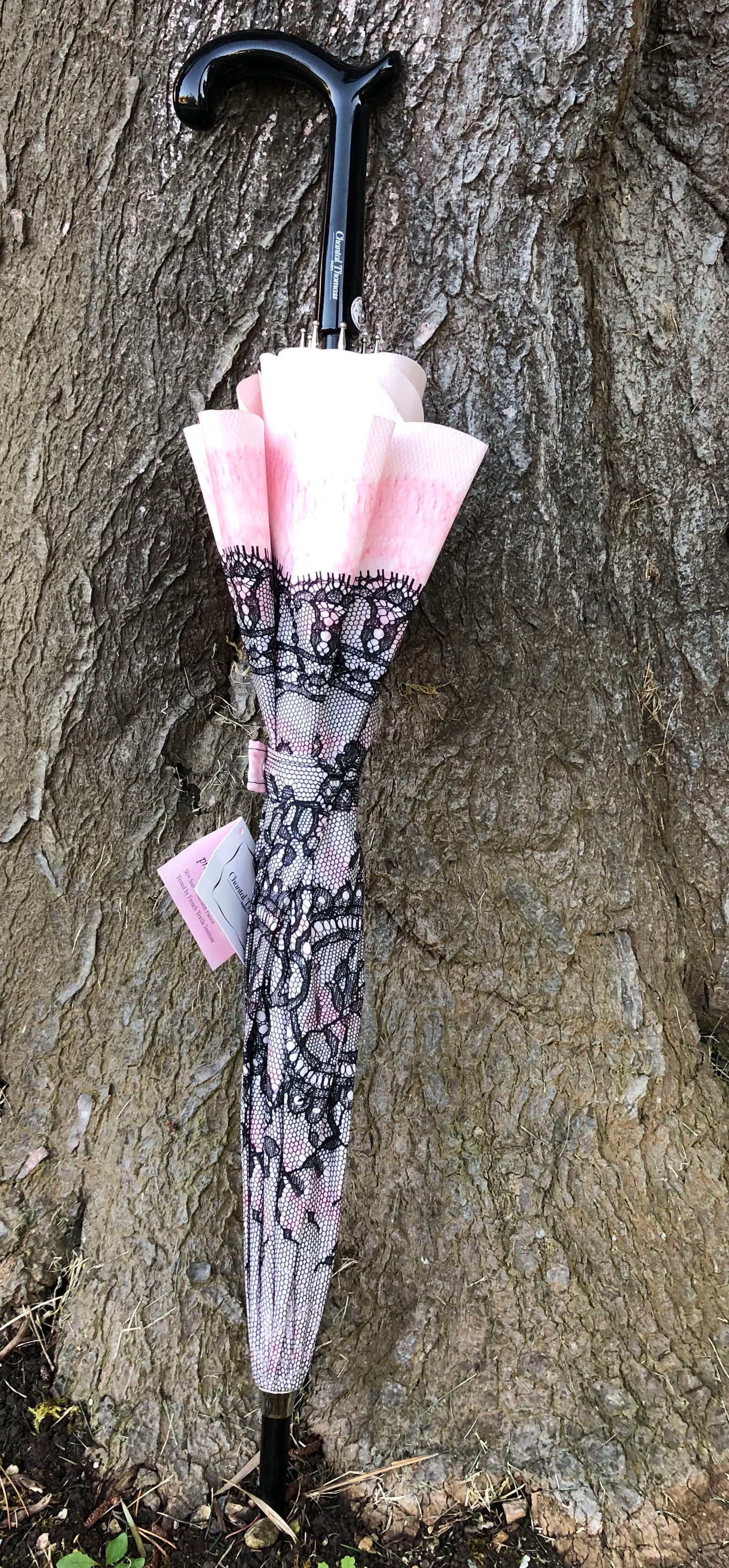 Encaje estampado rosa suave de Chantal Thomass | Anti-UV | Hecho a mano en Francia | Envío gratuito