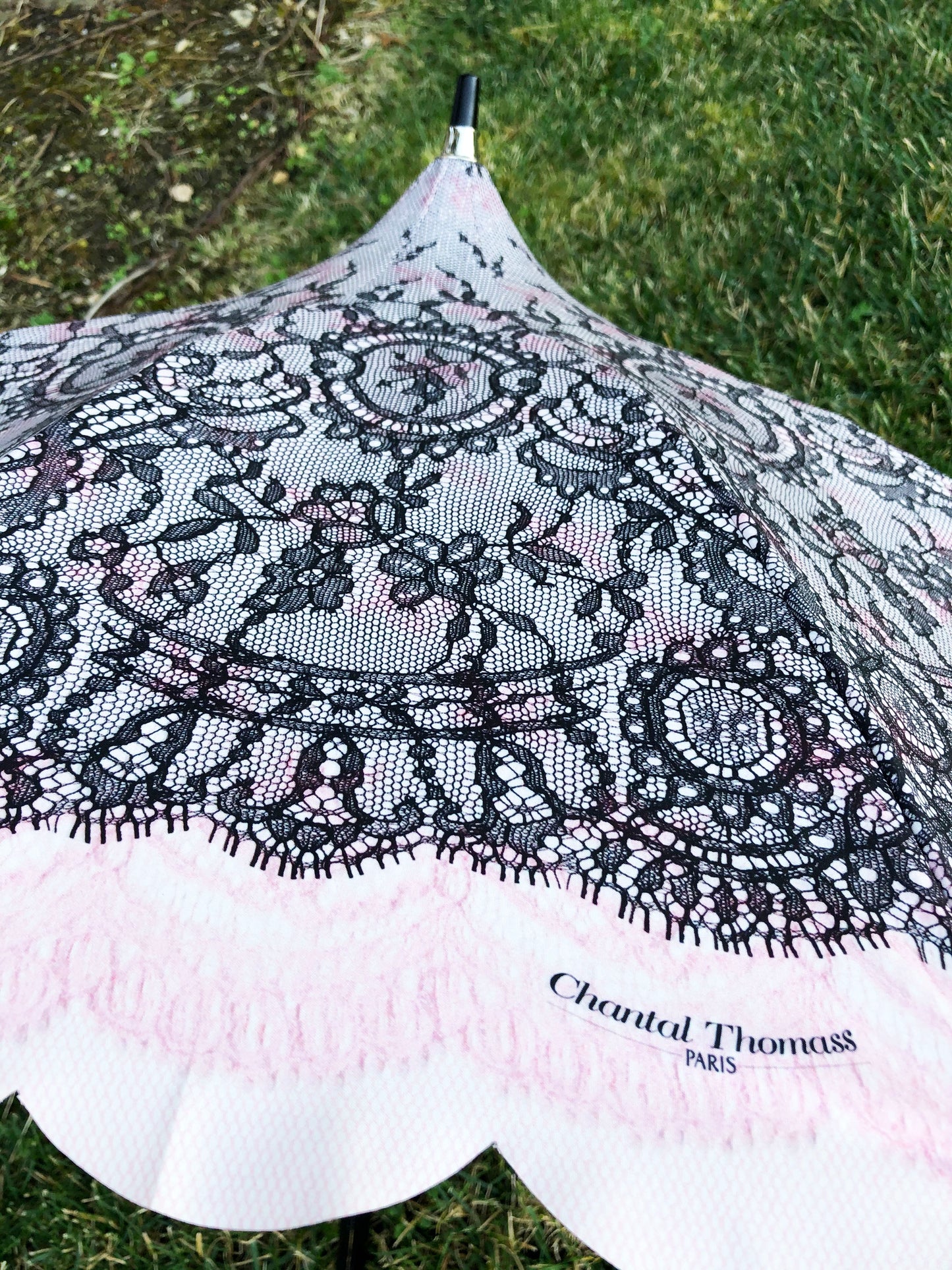 Encaje estampado rosa suave de Chantal Thomass | Anti-UV | Hecho a mano en Francia | Envío gratuito
