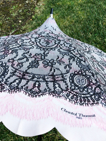 Chantal Thomass Soft Pink Printed Lace | Anti UV Handmade In France | Free Shipping