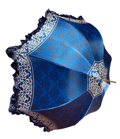Blue Baroque Italian Umbrella | il Marchesato Collection | Free Shipping