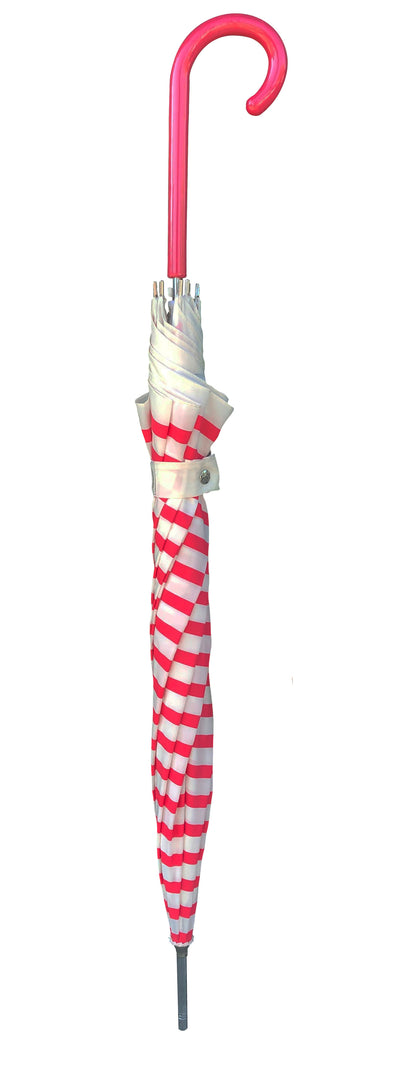 Lisbeth Dahl Pink Stripes Umbrella | European Dome Shape